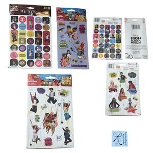 Sandylion Disney High School Musical 3-CT Sticker Packs Bundle